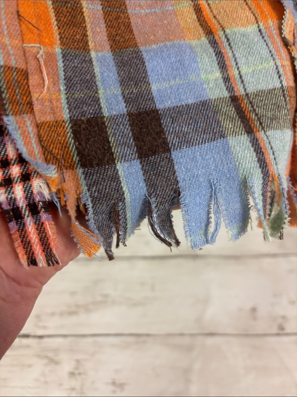 Oli & Hali flannel Multi Patchwork Plaid Button-Down Shirt small - Picture 6 of 9